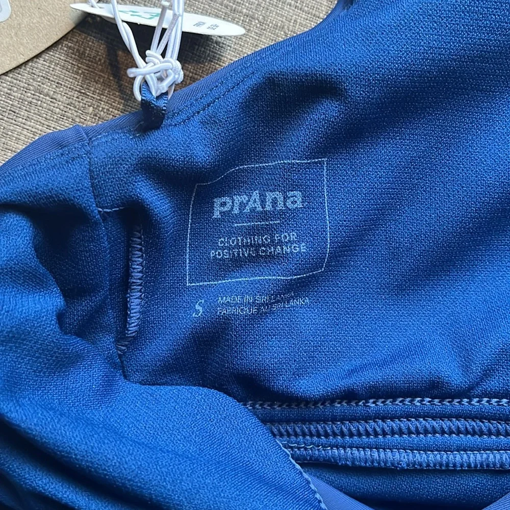 Prana Navy Blue Tankini Swim Top New with Tags Size Small
